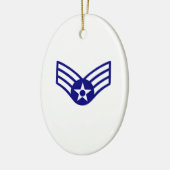 USAF E-4 SENIOR AIRMAN KERAMISCH ORNAMENT (Links)