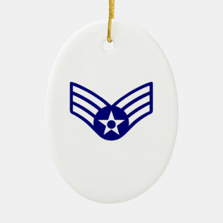 USAF E-4 SENIOR AIRMAN KERAMISCH ORNAMENT