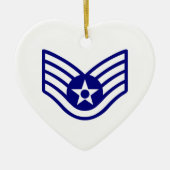 USAF E-5-PERSONEELSDIENST KERAMISCH ORNAMENT (Voorkant)