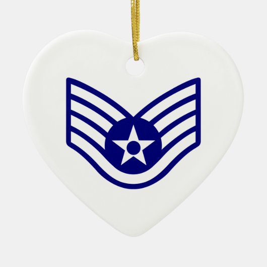 USAF E-5-PERSONEELSDIENST KERAMISCH ORNAMENT (Voorkant)