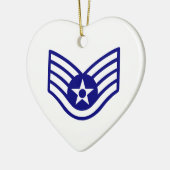 USAF E-5-PERSONEELSDIENST KERAMISCH ORNAMENT (Links)