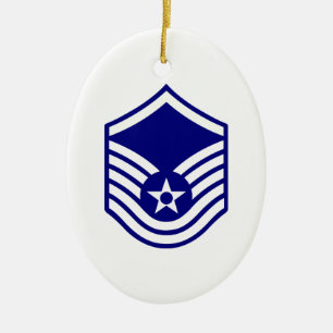 USAF E-7 MASTERSERGEANT KERAMISCH ORNAMENT