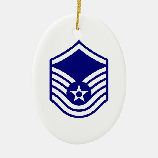 USAF E-7 MASTERSERGEANT KERAMISCH ORNAMENT (Voorkant)