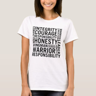 USAF   Integriteit, moed, verantwoordelijkheid T-shirt