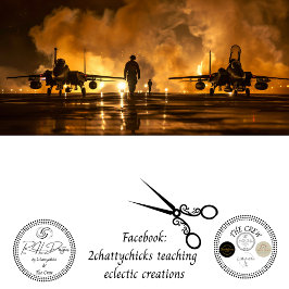 USAF Jet Fire Tarmac Decoupage Tissuepapier