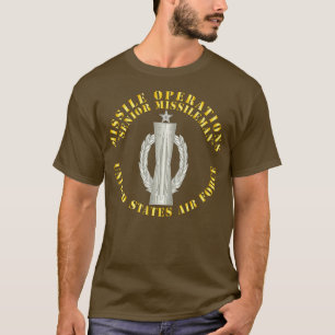 USAF Missile Operations Missileman Senior T-shirt