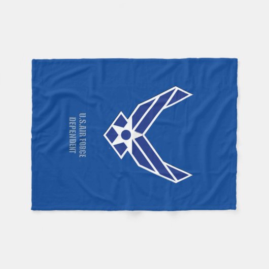 USAF Small Blanket Fleece Deken (Voorkant (Horizontaal))