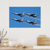 USAF Thunderbird Diamond Side Poster (Keuken)