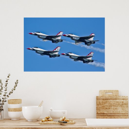 USAF Thunderbird Diamond Side Poster (Keuken)