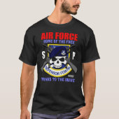 USAF-veiligheidstroepen - veiligheidspolitievetera T-shirt (Voorkant)