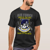 USAF-veiligheidstroepen - veiligheidspolitievetera T-shirt (Voorkant)