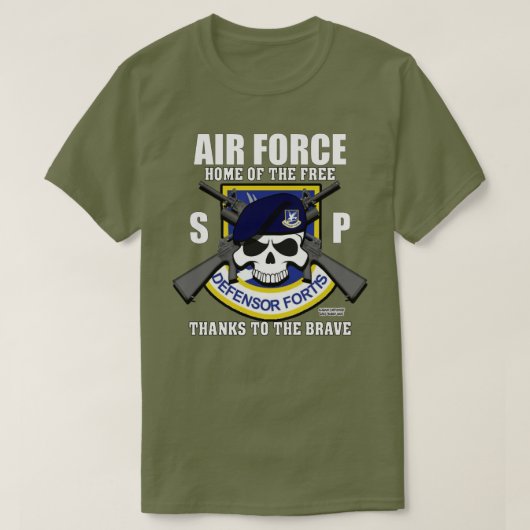 USAF-veiligheidstroepen - veiligheidspolitievetera T-shirt (Design voorkant)