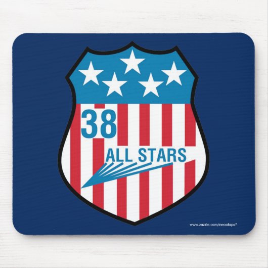 USAFA Cadet Squadon 38 Muismat "Alle sterren" (Voorkant)