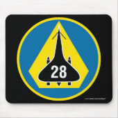 USAFA Cadet Squadron 28 Muismat "Blackbird" (Voorkant)