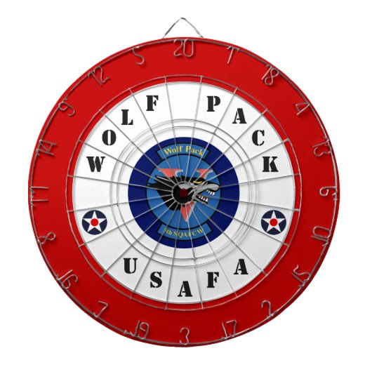 USAFA Cadet Squadron 5 Dart Board Dartbord (Voorkant)