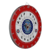 USAFA Cadet Squadron 5 Dart Board Dartbord (Voorkant Links)
