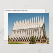 USAFA Chapel, Academie voor de luchtmacht Briefkaart (Voorkant / Achterkant)