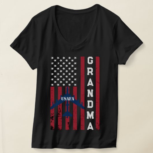Usafa Merch Proud Air Force Mam Wife Mama Grandma T-shirt (Laagn)