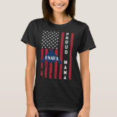 Usafa Merch Proud Air Force Mam Wife Mama Momma T-shirt (Voorkant)