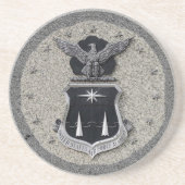 USAFA - schild Zandsteen Onderzetter (Voorkant)