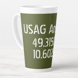 USAG Ansbach breedtegraad lengtegraad Latte Mok