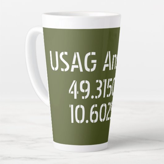 USAG Ansbach Latitude Longitude Latte Mok (Linkerhoek)