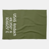 USAG Ansbach Latitude Longitude Theedoek (Horizontaal)