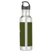 USAG Ansbach Latitude Longitude Waterfles (Achterkant)