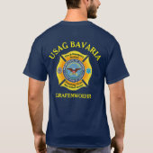 USAG BVARIA FIRE DEPT GRAFENWOEHR DUITSLAND T-SHIRT (Achterkant)
