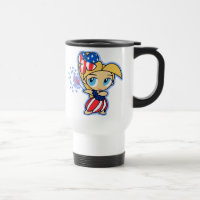 USAHula-blond, USAHulaBFirecracker Hula Meisje Mok