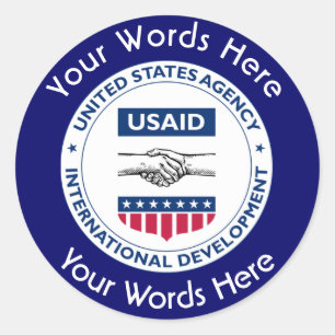 USAID Aangepaste Sticker