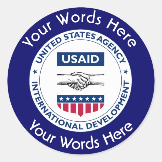 USAID Aangepaste Sticker (Voorkant)