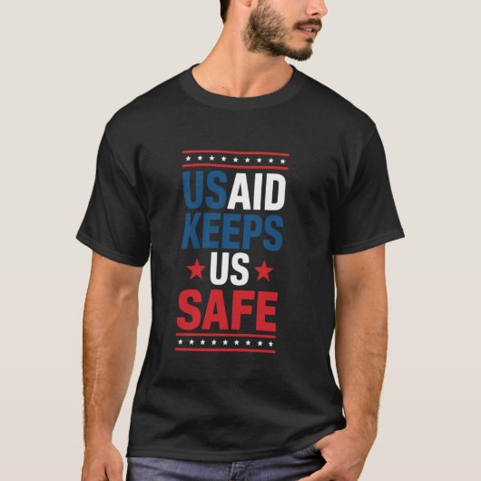 USAID houdt ons veilig T-shirt (Voorkant)