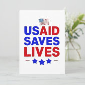USAID redt levens US Agency International Developm Aankondiging (Staand voorkant)