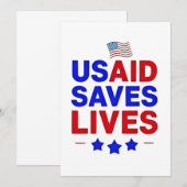 USAID redt levens US Agency International Developm Aankondiging (Voorkant / Achterkant)