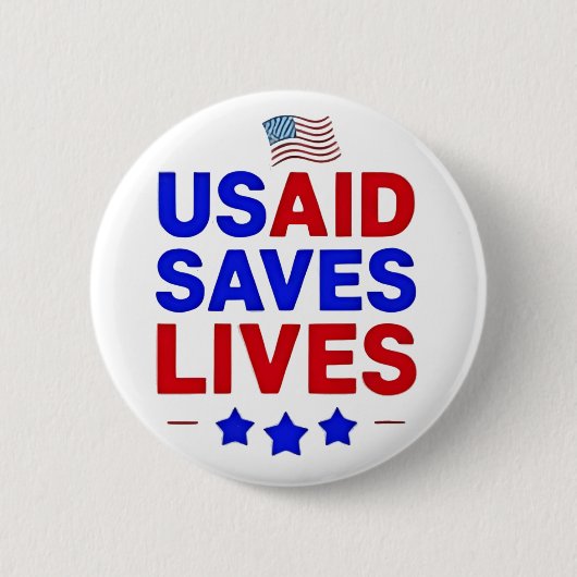 USAID redt levens US Agency International Developm Ronde Button 5,7 Cm (Voorkant)