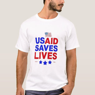 USAID redt levens US Agency International Developm T-shirt
