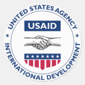 USAID RONDE STICKER (Voorkant)