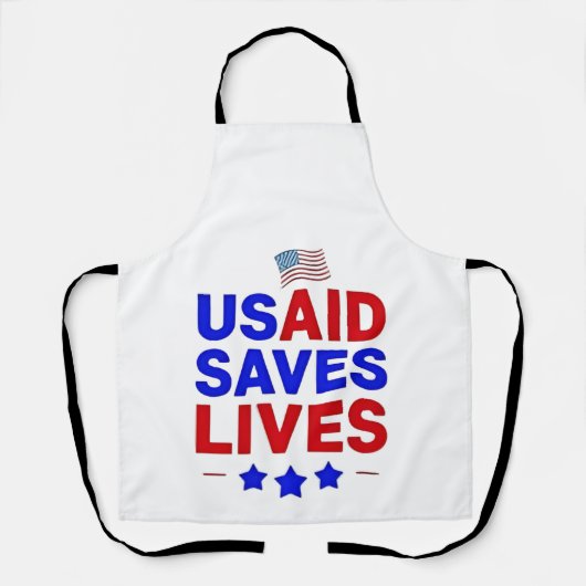 USAID Slaat Levens Op VS Agentschap Internationale Schort (Voorkant)