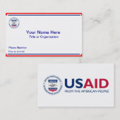 USAID-Visitekaartjes Visitekaartje (Voorkant / Achterkant)