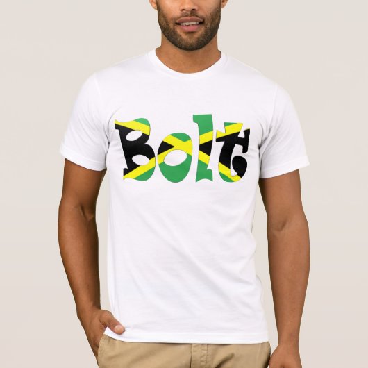 Usain Bolt Jamaican Flag T-shirt (Voorkant)