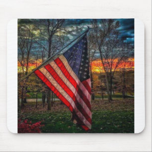 #USAPatriotGraphics © van de Vlag van de herfst Muismat