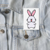Usara the Bunny – Simple Cute Character Front View Button (Insitu)