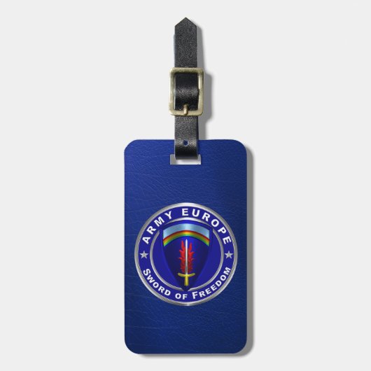 USAREUR Leger Europa Bagagelabel (Voorkant verticaal)