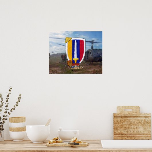 USARV Army Support Command Vietnam Nam War Poster (Keuken)