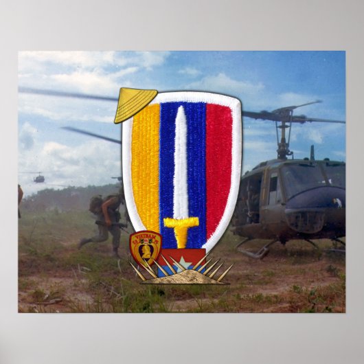 USARV Army Support Command Vietnam Nam War Poster (Voorkant)