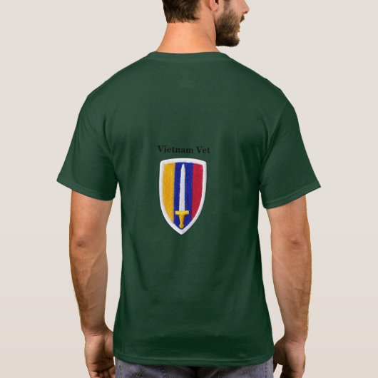 USARV MACV Vietnam Nam War Vets Patch T-shirt (Achterkant)
