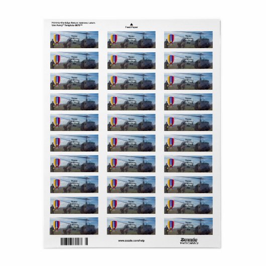 USARV Vietnam Nam oorlogsplek Etiket (Full Sheet)