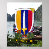 USARV Vietnam Nam War Patch Print (Voorkant)