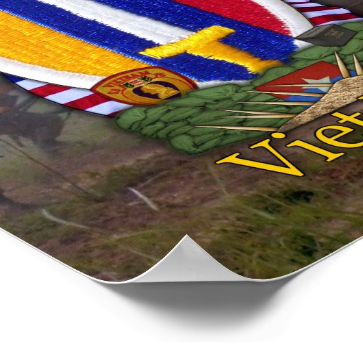 USARV Vietnam Nam War Patch Print (Hoek)
